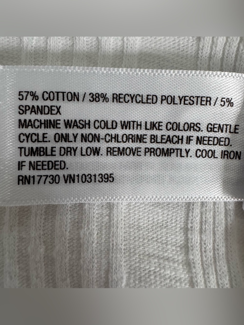 Universal Thread White Ribbed Knit Tank Top, M - Picture 5 of 5